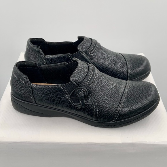 NWT Clark’s Collection Women’s Black Cheyn Madi Slip On Flats Shoes - Picture 1 of 13